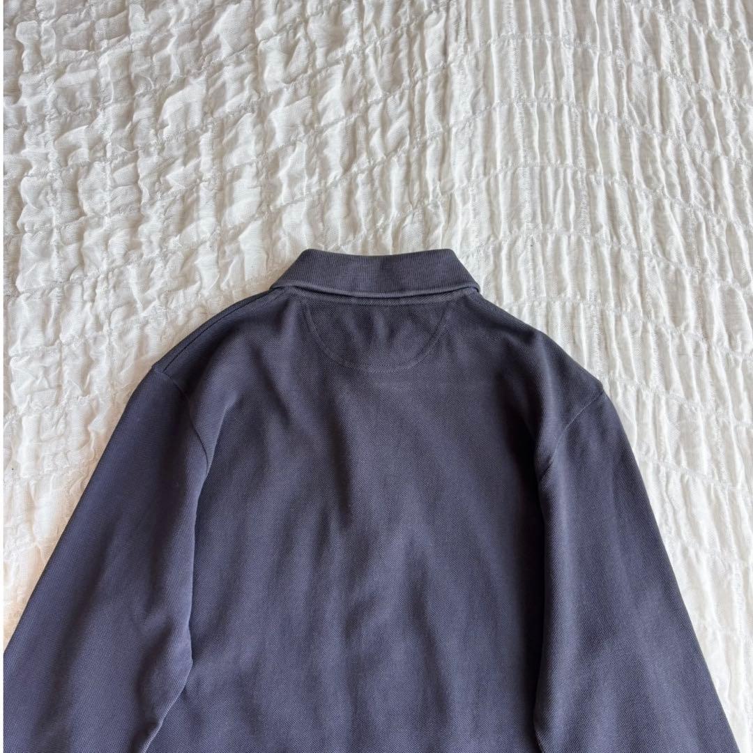 【美品】 45R スーピマカノコ四角ポロ 現行モデル ポロシャツ 刺繍ロゴ