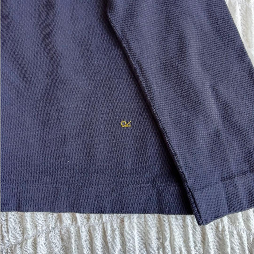 【美品】 45R スーピマカノコ四角ポロ 現行モデル ポロシャツ 刺繍ロゴ