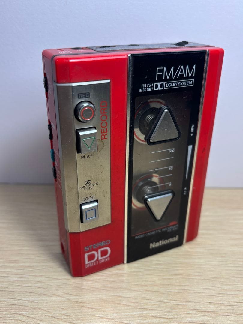 National ナショナル RX-S41 カセットレコーダー　レッド希少カラー