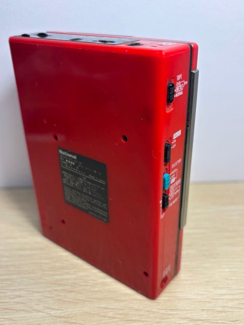 National ナショナル RX-S41 カセットレコーダー　レッド希少カラー