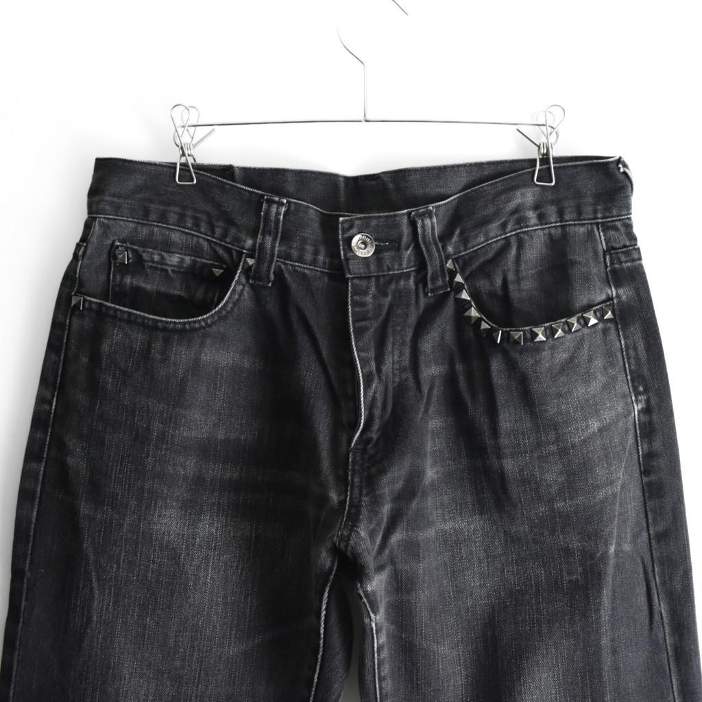 パンツ y2k semantic design denim flare pants M