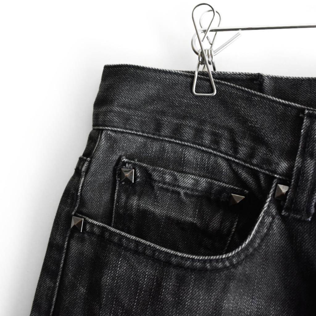 パンツ y2k semantic design denim flare pants M