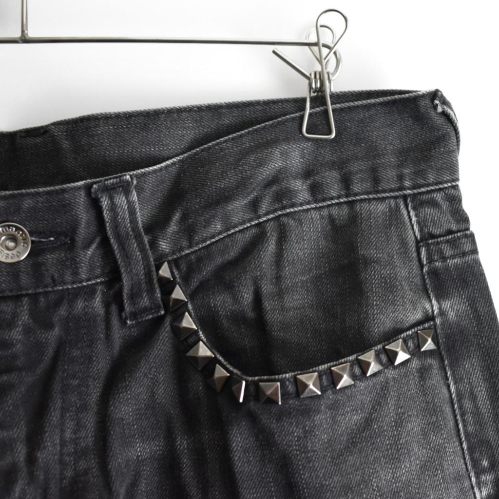 パンツ y2k semantic design denim flare pants M