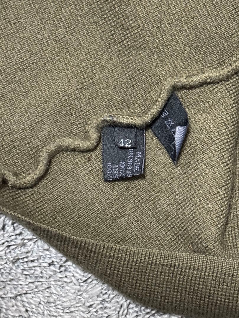 Archive PRADA オリーブ ハーフジップ フリースパーカー