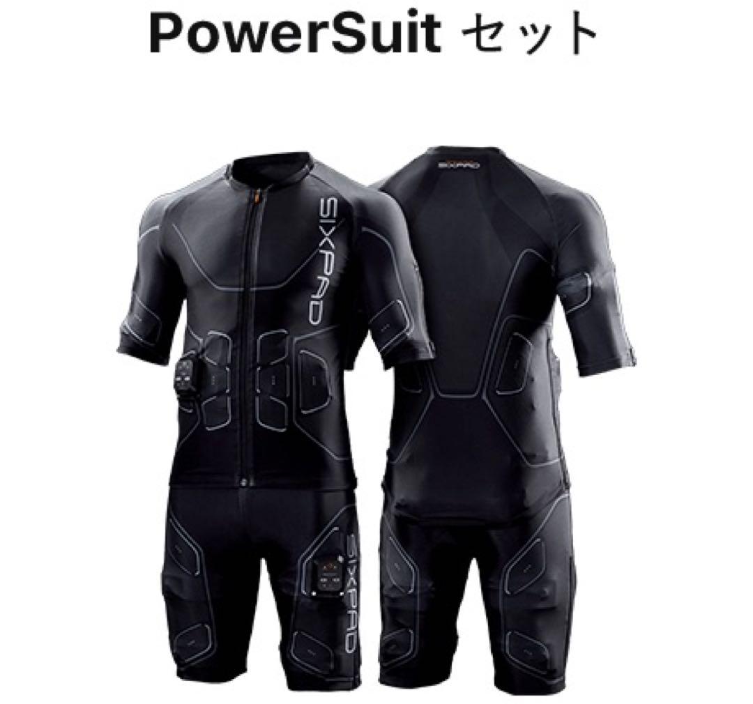 極美品 SIXPAD パワースーツ メンズ トップ&ボトムセットLLサイズ