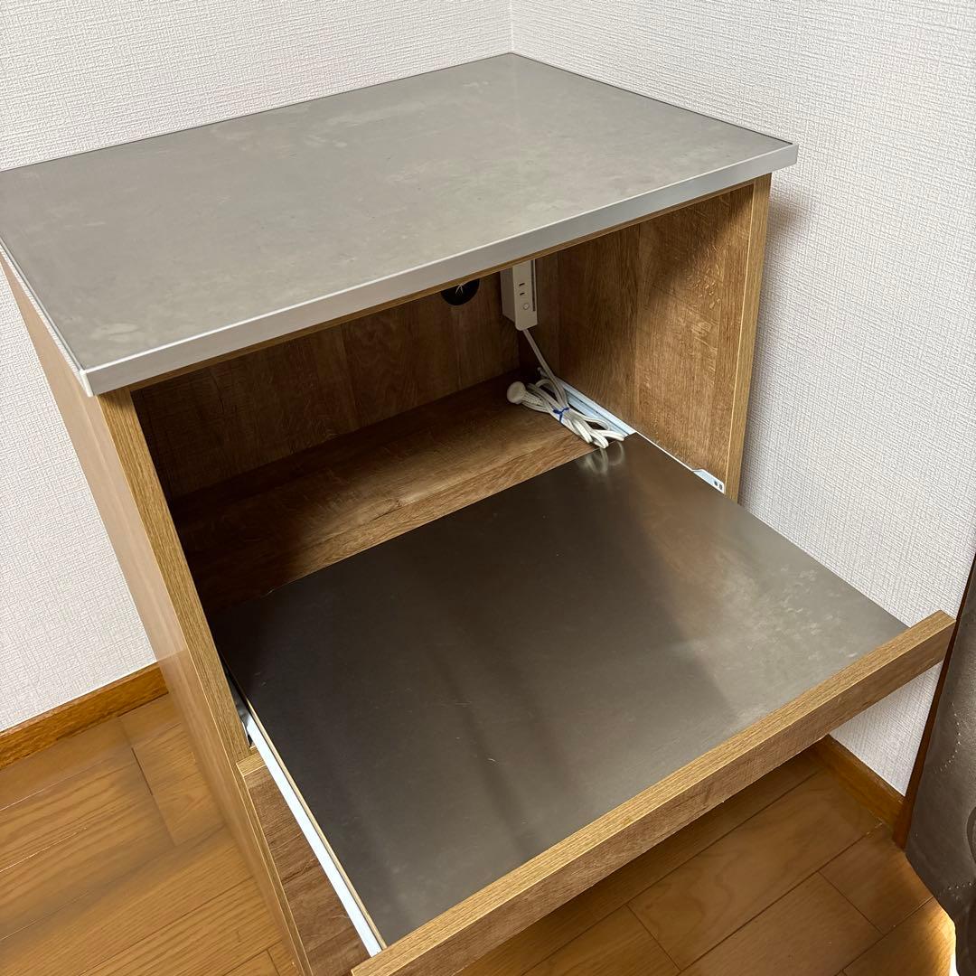 ユアーズ レンジ台 ウッド調 美品 キッチン収納 ！訳あり