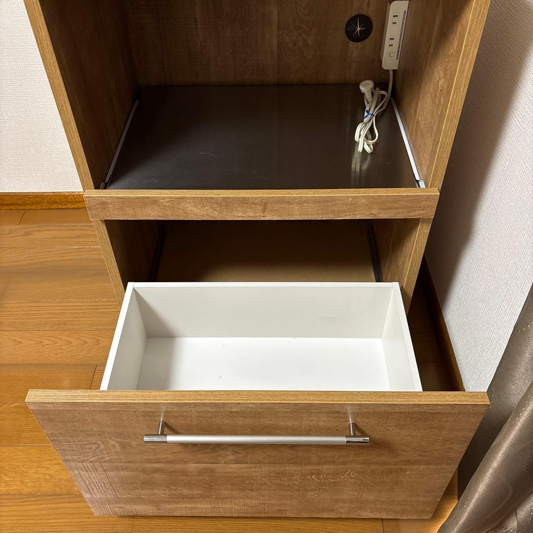 ユアーズ レンジ台 ウッド調 美品 キッチン収納 ！訳あり