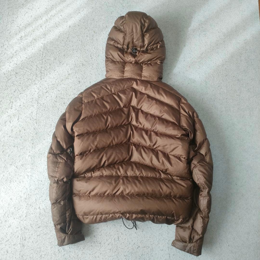 Patagonia ダウンジャケット ブラウン メンズS フーデッド パイプ