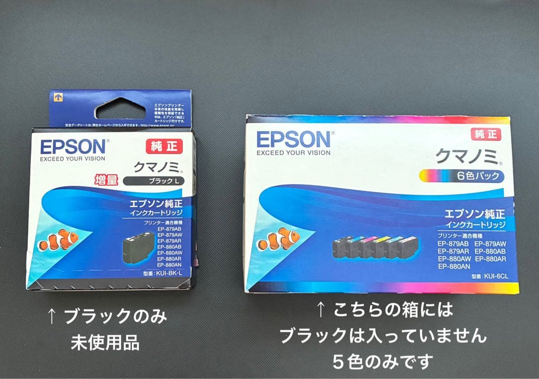 EPSON EP-880AB プリンター 本体　インク2種セット