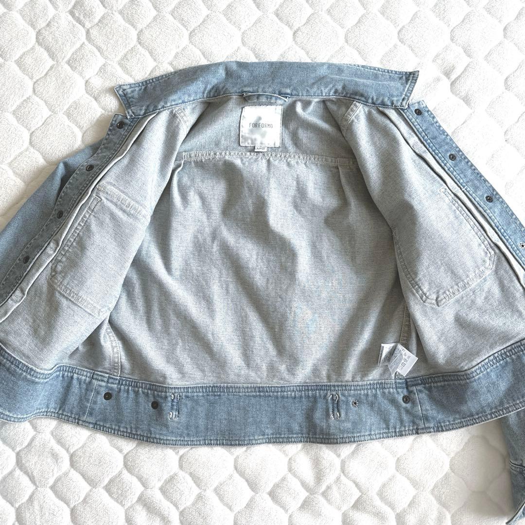 【美品】FORFORMO フォルフォルモ ハイストレッチ デニム ジャケット