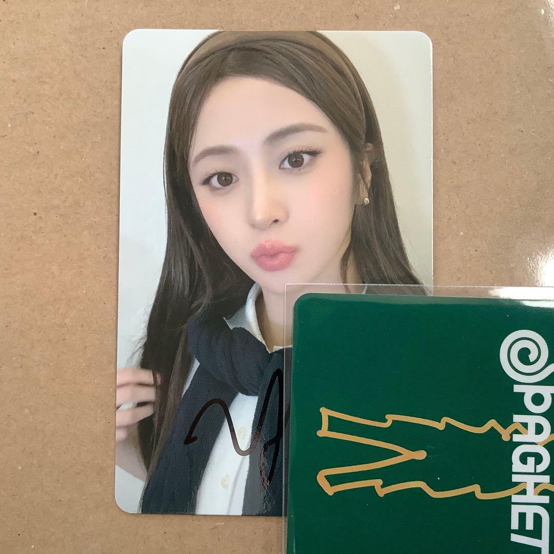 LESSERAFIM SPAGHETTI ユンジン 直筆サイン トレカ ラキドロ