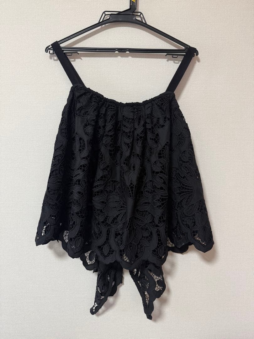 CADUNE カットワーク　レースキャミ　カデュネ　新品未使用品　タグ付き