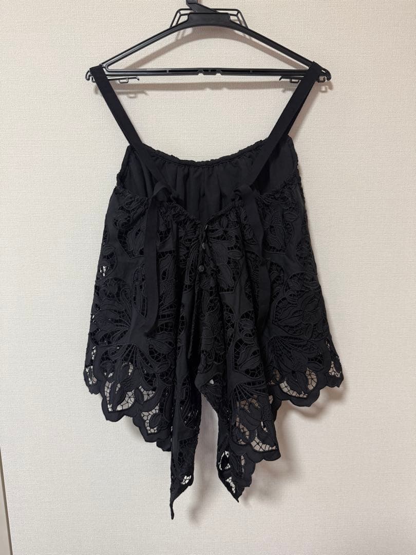 CADUNE カットワーク　レースキャミ　カデュネ　新品未使用品　タグ付き