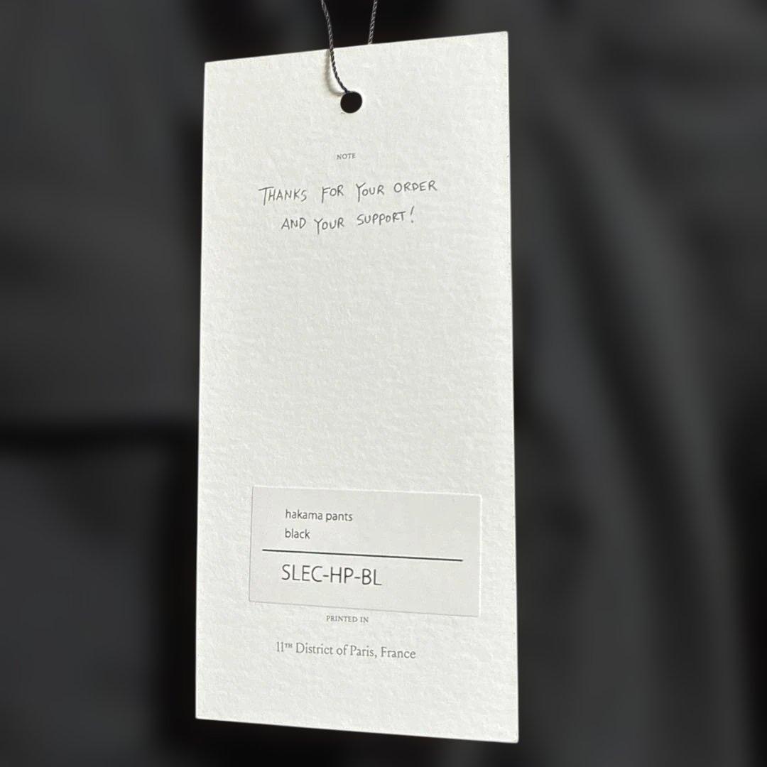 sillage hakama pants black ハカマパンツ 新品未使用