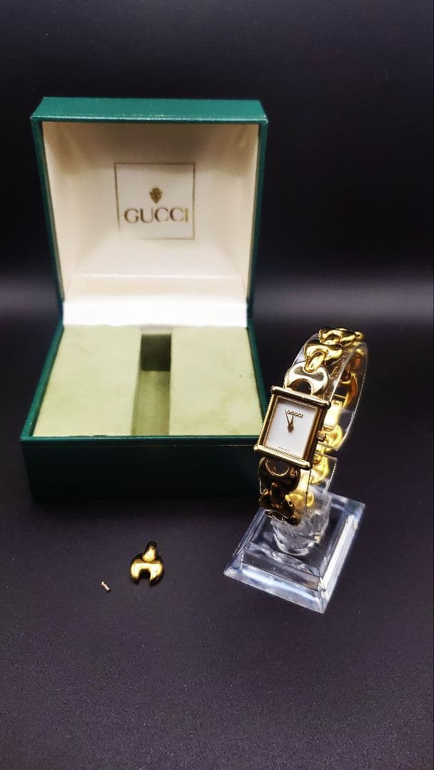 y*a様 【稼働品】箱付き。　グッチ　GUCCI 1800L 。 クォーツ ホワ