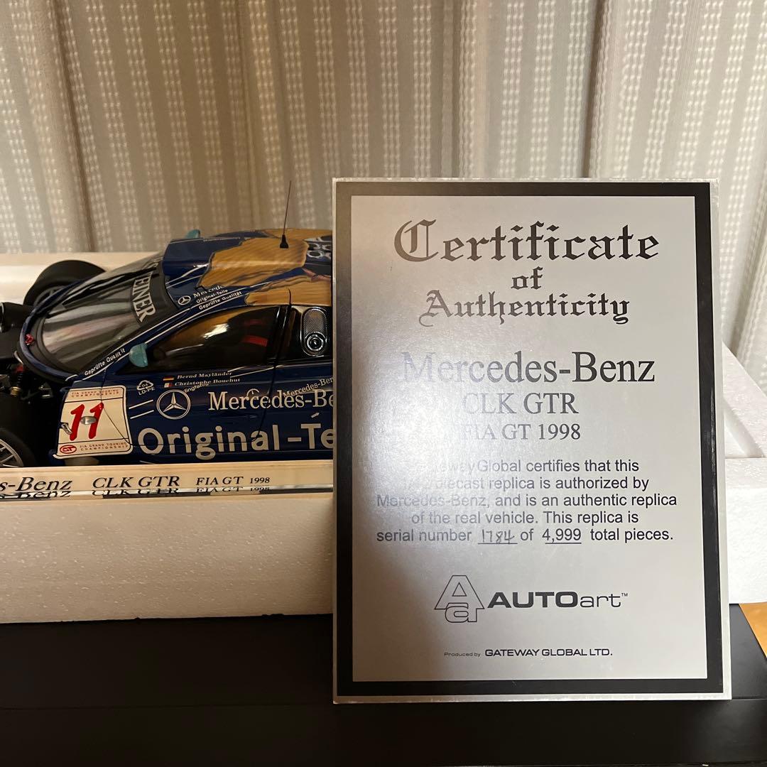 【絶版】オートアートMercedes-Benz CLK GTR 1/12スケール