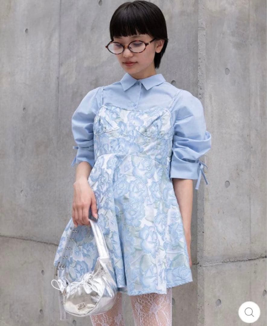 【美品】POPPY JACQUARD FLARE CAMI TUNIC