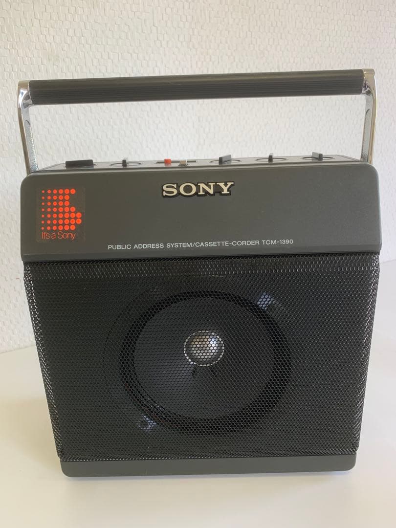 美品 SONY カセットレコーダー TCM-1390 録音 再生機 拡声機能