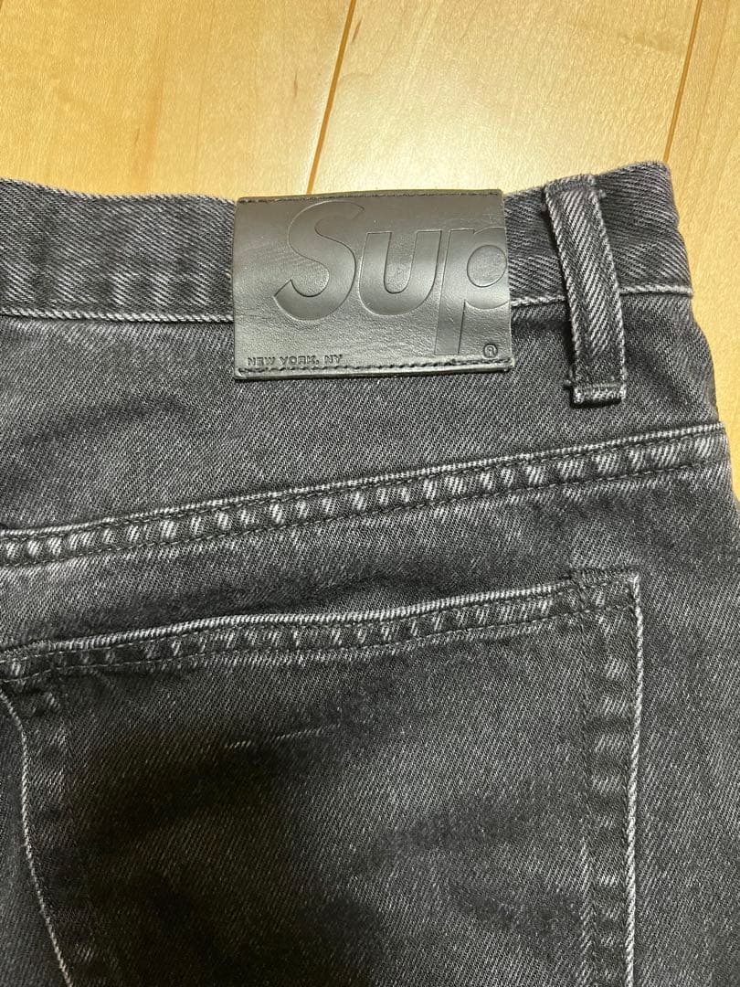 パンツ Supreme script baggy denim shorts 24ss