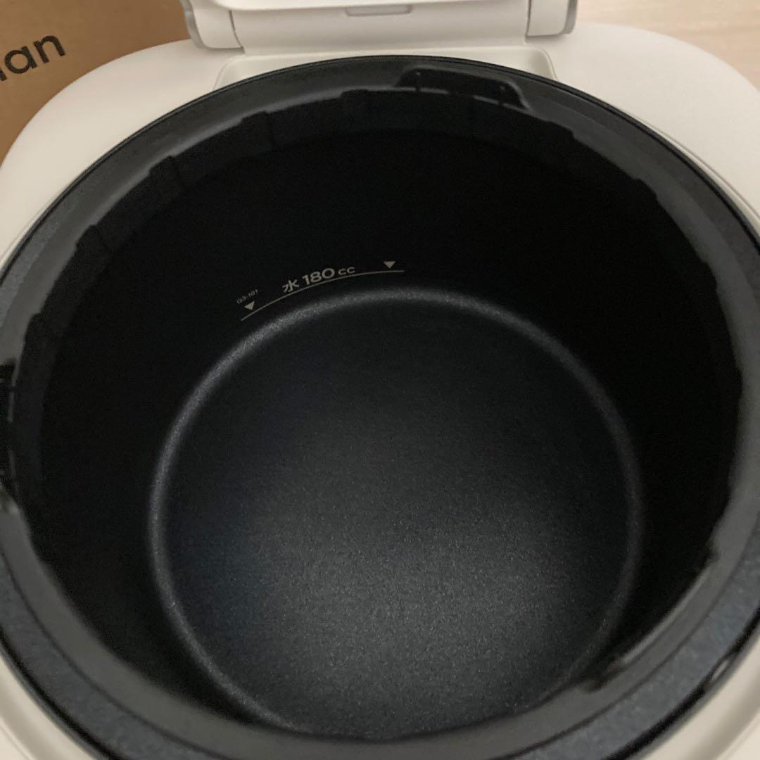 バルミューダー　炊飯器　ホワイト　保証書付