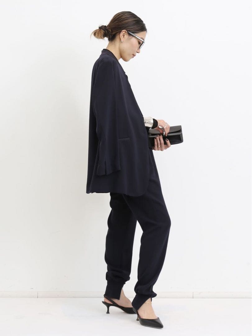 【まるこ 】Lisière No Collar Relax Jacket