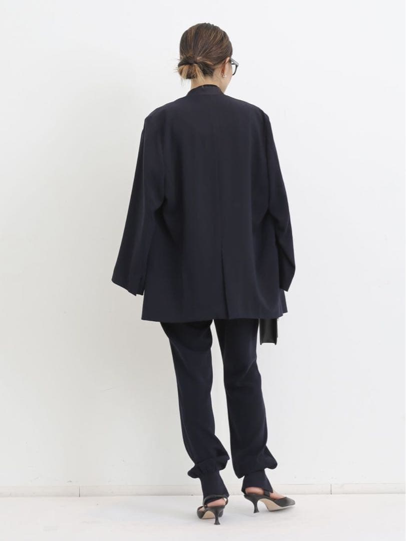 【まるこ 】Lisière No Collar Relax Jacket