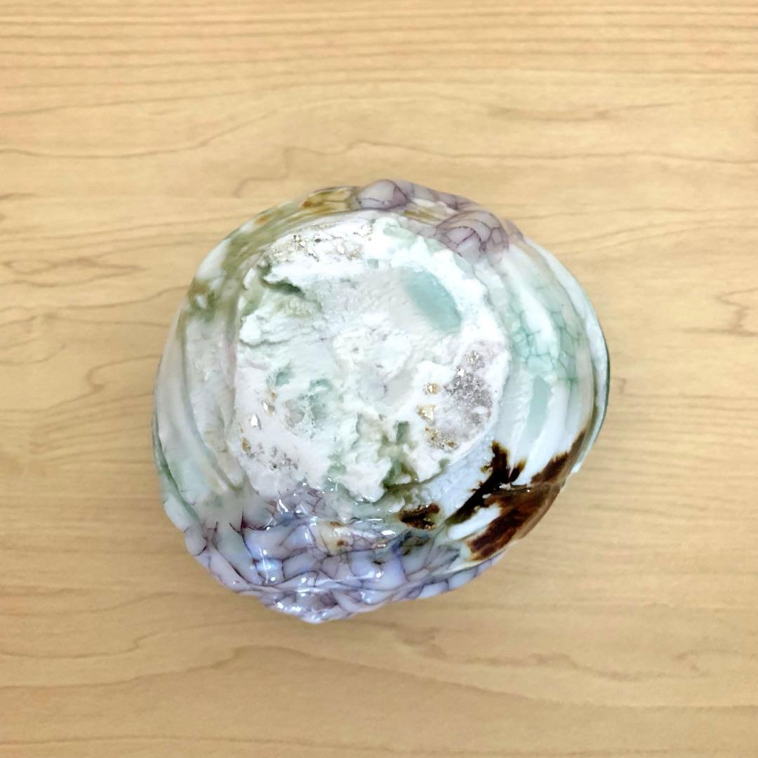 氏家昂大 漆貫入彩白磁ぐい呑