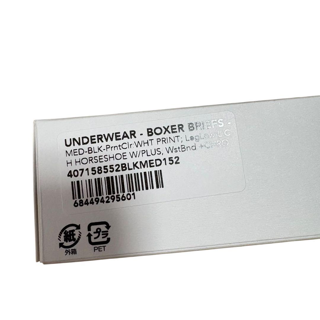 新品未使用 CHROME HEARTS ボクサーパンツ 黒×白 Mサイズ 正規品