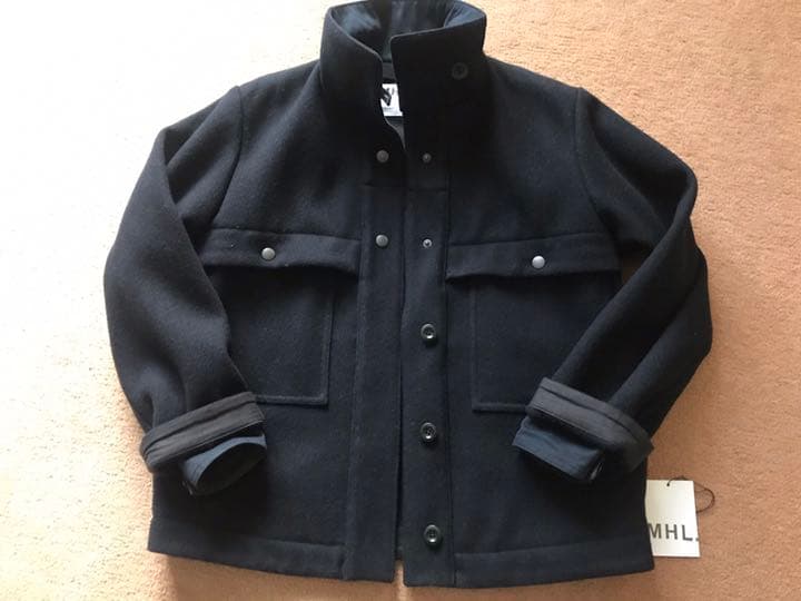 再々値下げ♪【MHL 】DENSE WOOL MELTONショートコート