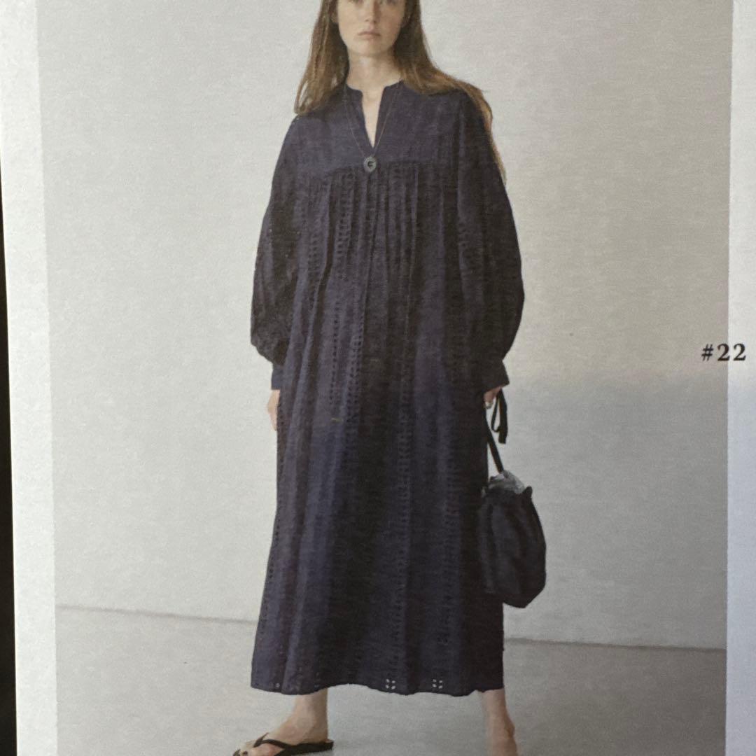 最終特価2025ss toujours 裏付きレース ワンピース ネイビー1号