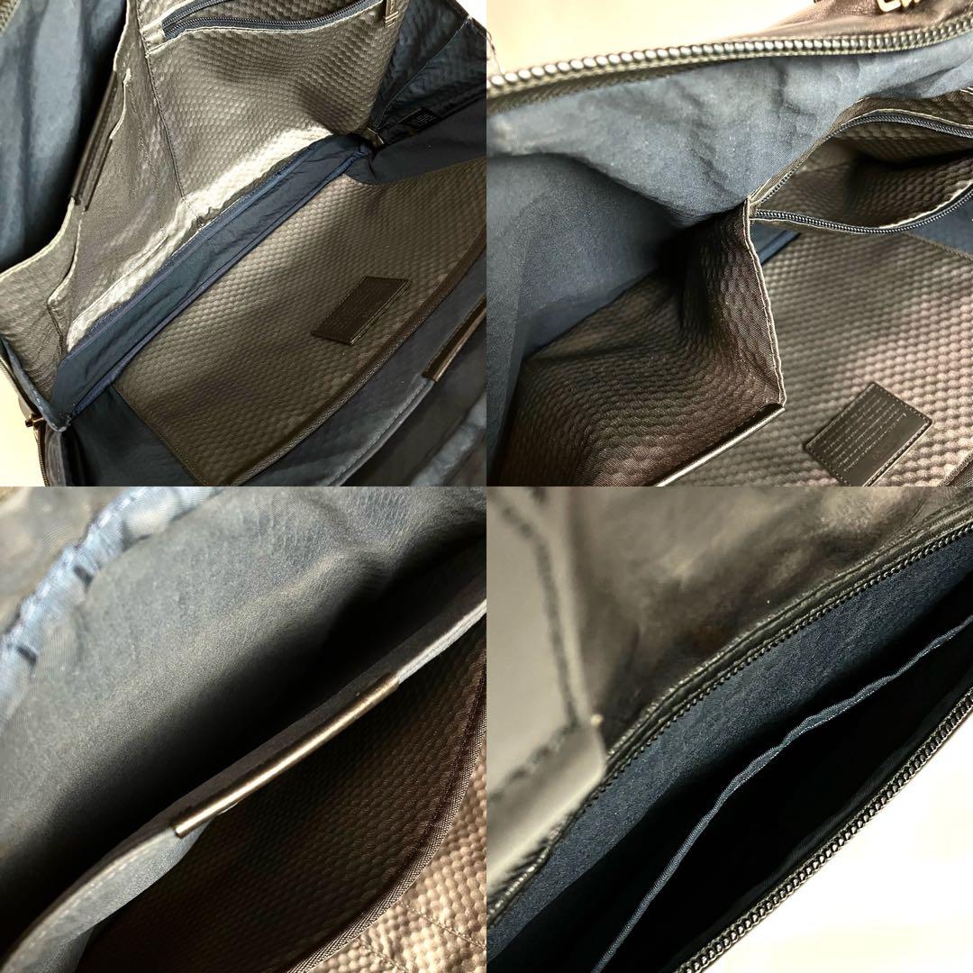 【美品】TUMI ブリーフケース オールレザー　2way A4 ブラック