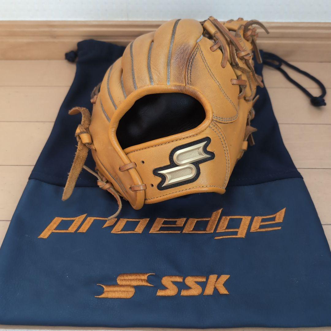 SSK proedge 軟式グローブ 内野手用 収納袋付き