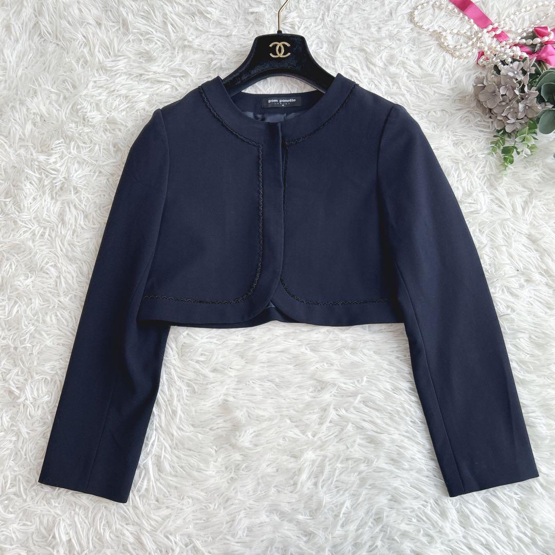 美品✨3点☆ポンポネット 受験卒服 フォーマル ワンピーススーツ　M/150