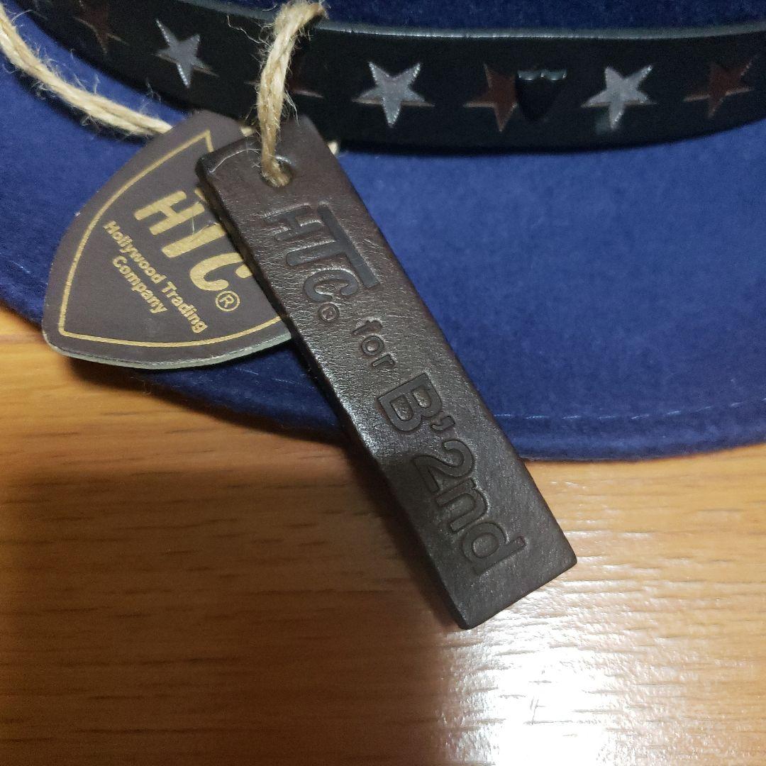 新品◆htc x b'2nd ハット◇イタリア製◇100%ウール◇レザータグ