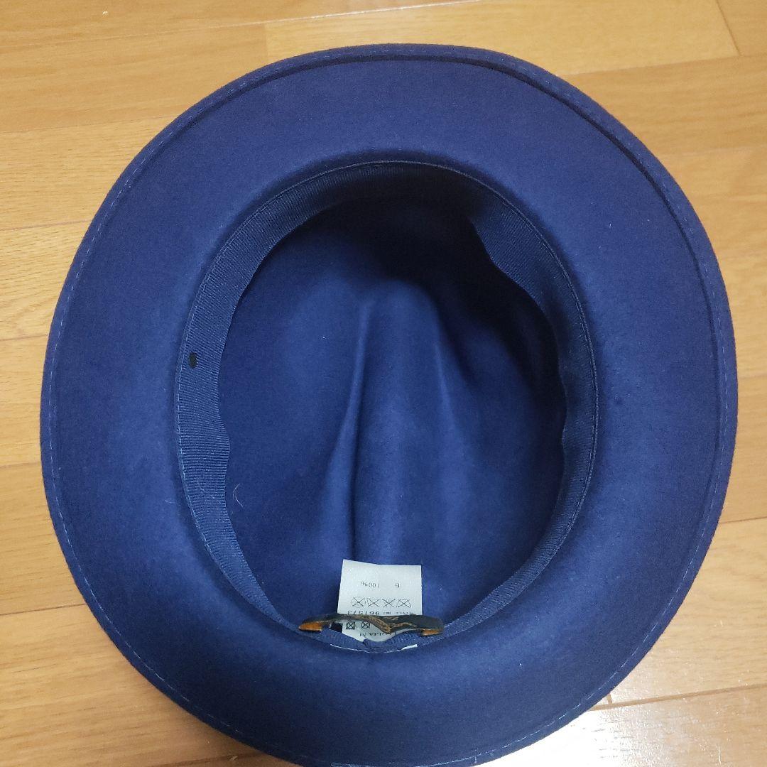 新品◆htc x b'2nd ハット◇イタリア製◇100%ウール◇レザータグ