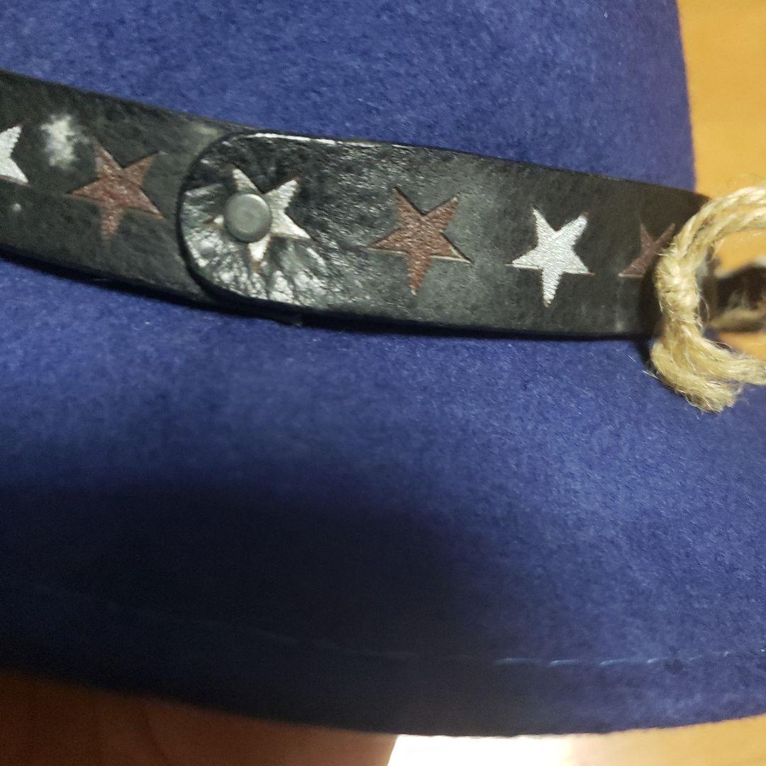 新品◆htc x b'2nd ハット◇イタリア製◇100%ウール◇レザータグ