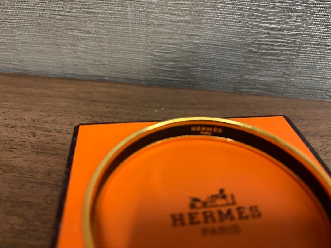お値下げ　HERMES エマイユ 動物柄 バングル 箱付き