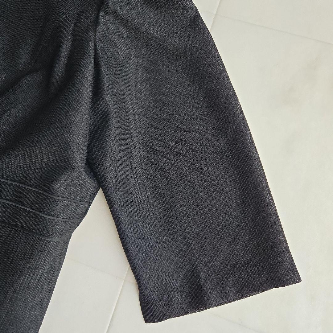 LANVIN NOIR 東京SOIR フォーマル ワンピース 夏用 七分袖 48