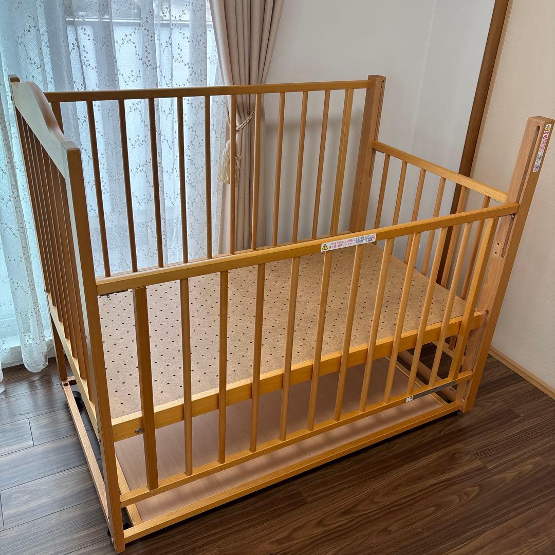 石崎家具　スリーピー　ツースライドベッド　日本製ベビーベッド