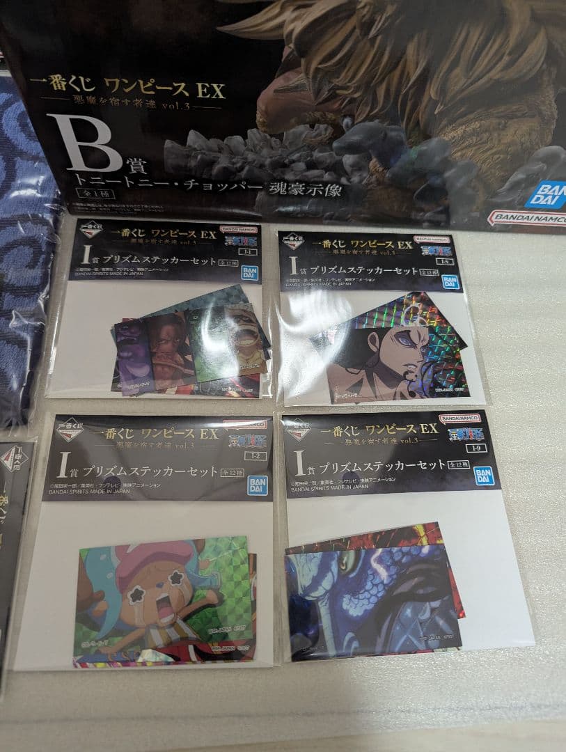 一番くじワンピースEX　A賞 ギア5魂豪示像✕2Ｂ賞チョッパー魂豪示像他オマケ