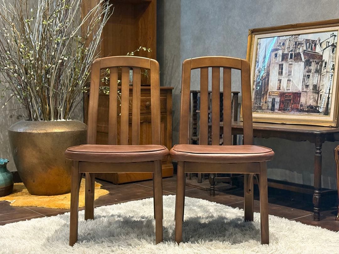 karimoku カリモク ダイニングチェア リビングチェア アンティーク nZ