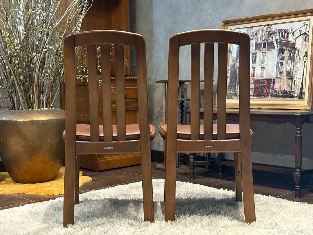 karimoku カリモク ダイニングチェア リビングチェア アンティーク nZ