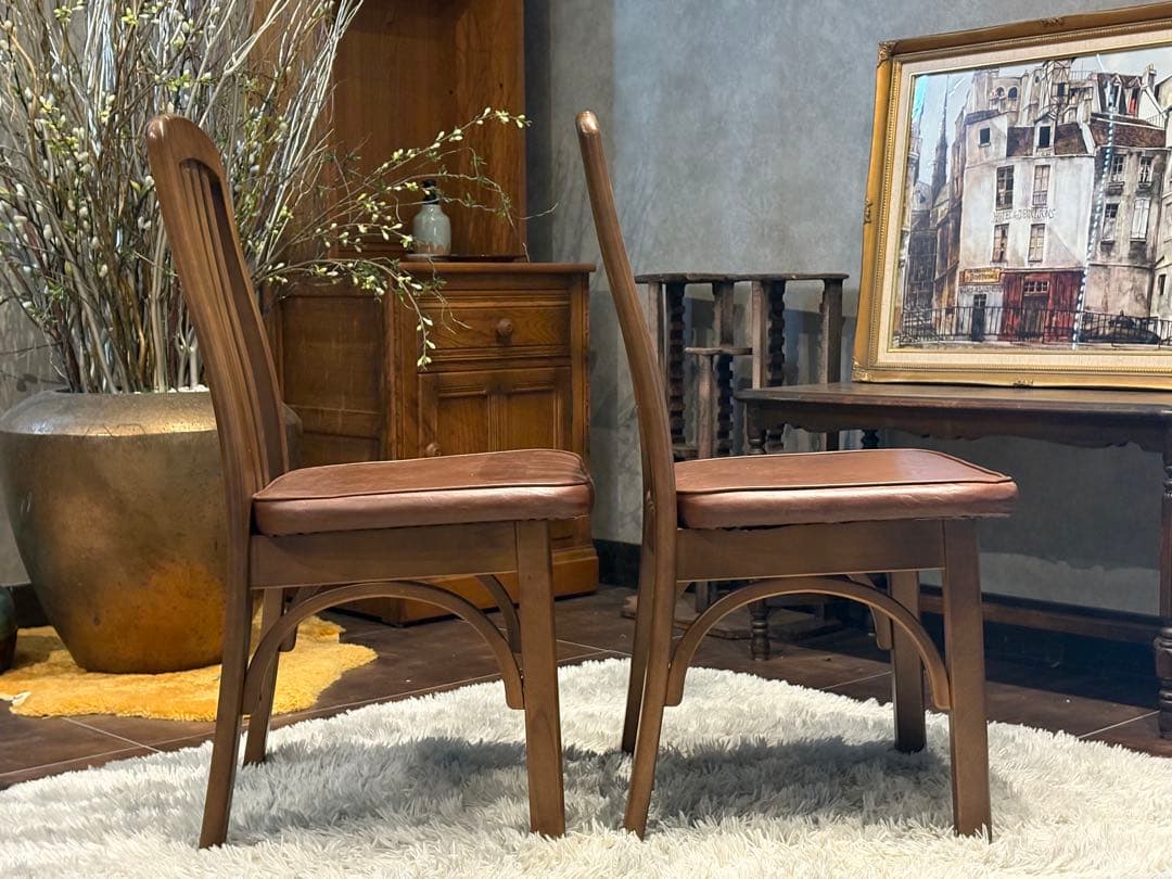 karimoku カリモク ダイニングチェア リビングチェア アンティーク nZ