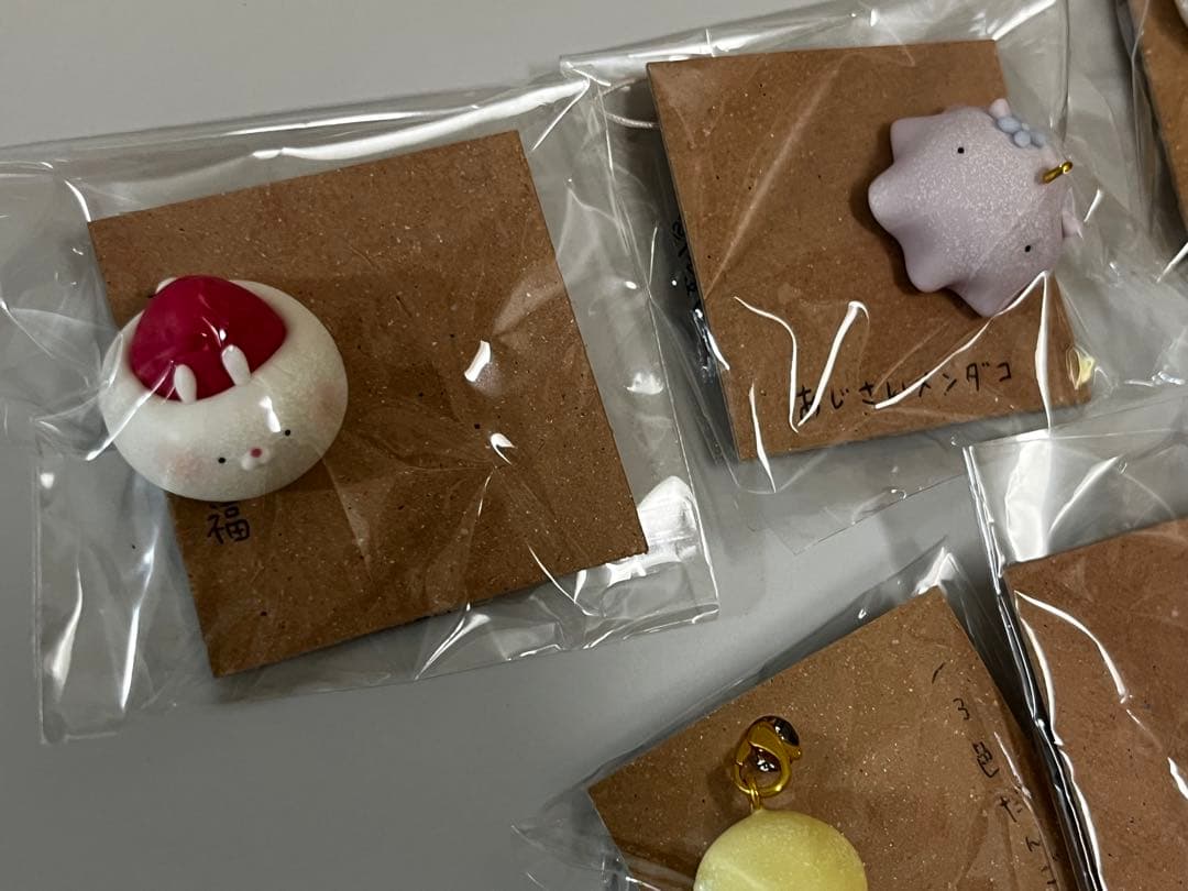 ぽぼっとさん。　粘土細工　8点セット