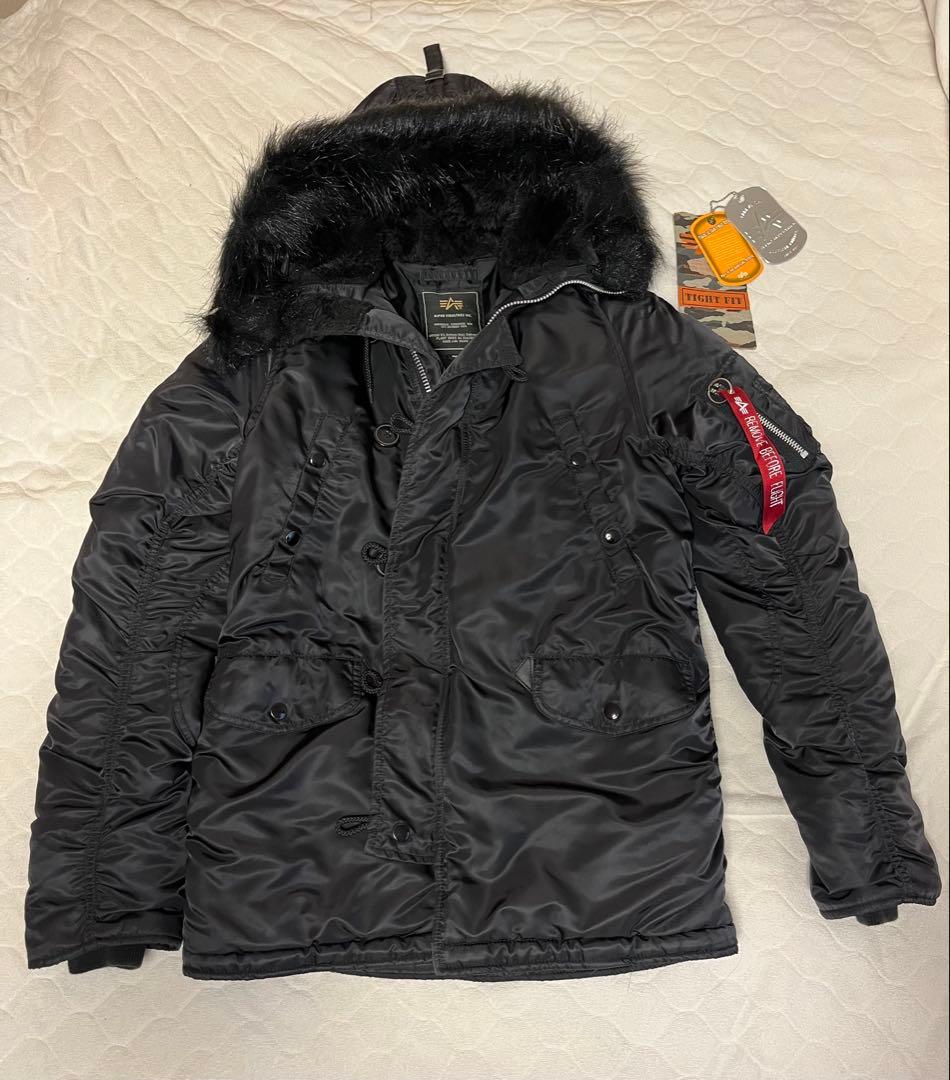 ALPHA INDUSTRIES N-3B TIGHT FIT 黒　Sサイズ