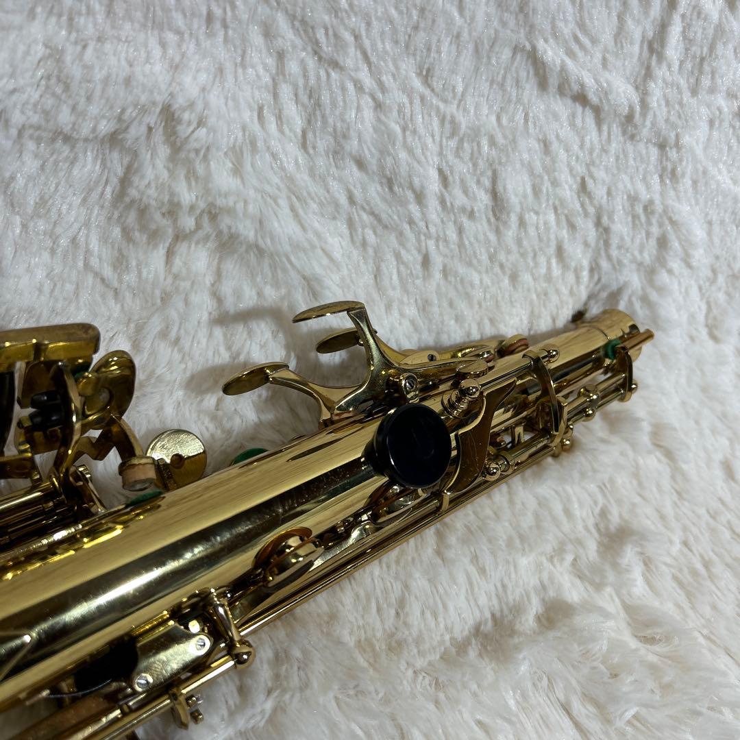 【美品】MINERVA ソプラノサックス　本体 ゴールド ケース付き