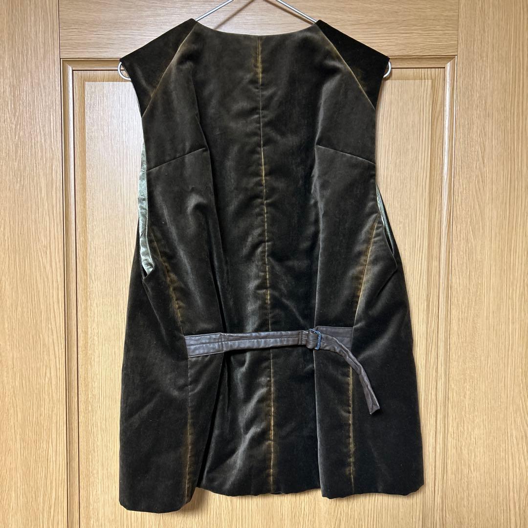 NICENESS KHANH ベロアベスト ベルベット　L ブラウン