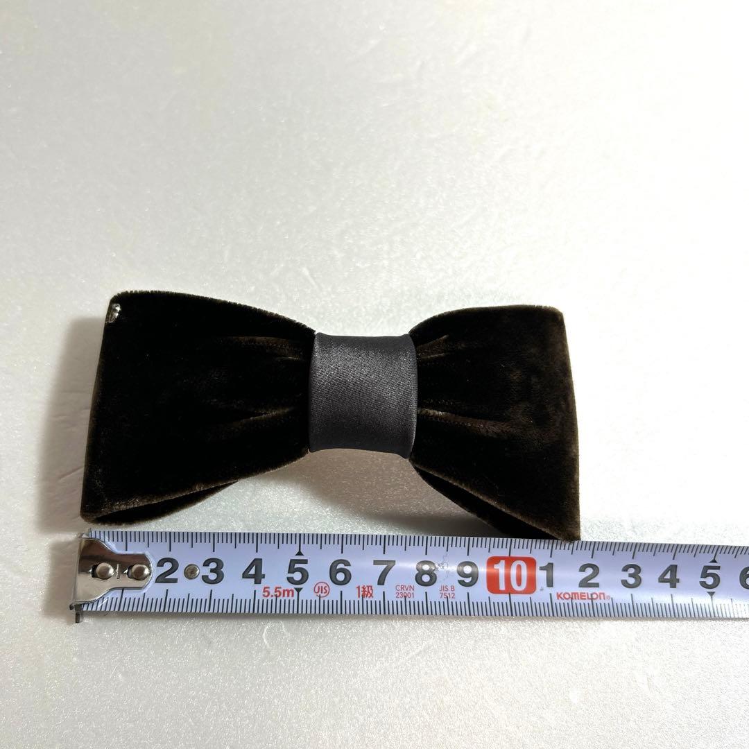 アレクサンドルドゥパリ ベルベット ベロア リボンバレッタ ブラウン