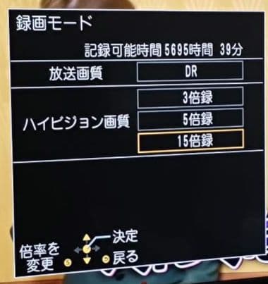 y*n様 Panasonic DIGA DMR-2W202 4TB HDD交換済