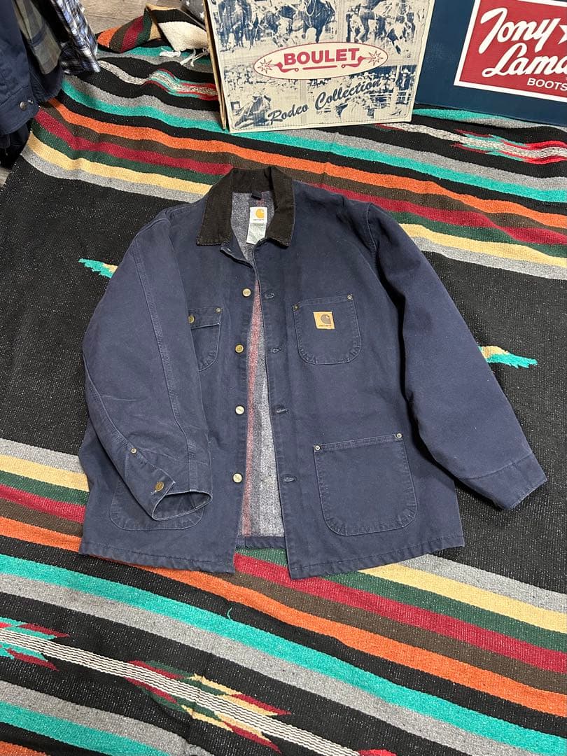 人気の❗️Carharttチョアコート！ネイビー！コン！